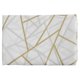 thumbnail image 4 of Cortina de ducha Línea dorada Triángulos amarillos Cortina de baño textil Efecto antimoho Cortina de ducha lavable 12 anillas en C Peso inferior, 4 of 4