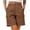 Solid, variant on FengLS Cargo Shorts for Women Stylish Solid Outdoor Workwear Shorts with Multi-pockets Elastic High Waist with Button Zipper Trendy Loose Vacation Cargo Shorts