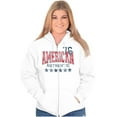 thumbnail image 3 of Patriotic American Pride Americana Zip Up Hoodie Men's Women's Brisco Brands X, 3 of 6