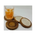 thumbnail image 3 of Drew Derose Designs  wooden coaster with corded insert(set of 4) 4x2.25”, 3 of 6