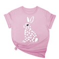 thumbnail image 1 of Tops de Cuello Alto para las Mujeres Amante Impreso Camiseta Cuello Redondo Manga Corta, Poliéster Spandex, 1 of 7
