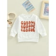 thumbnail image 2 of Douhoow Thanksgiving Baby Girls Boys Pullover Autumn Long Sleeve Letter Printed Tops Casual Shirt, 2 of 8