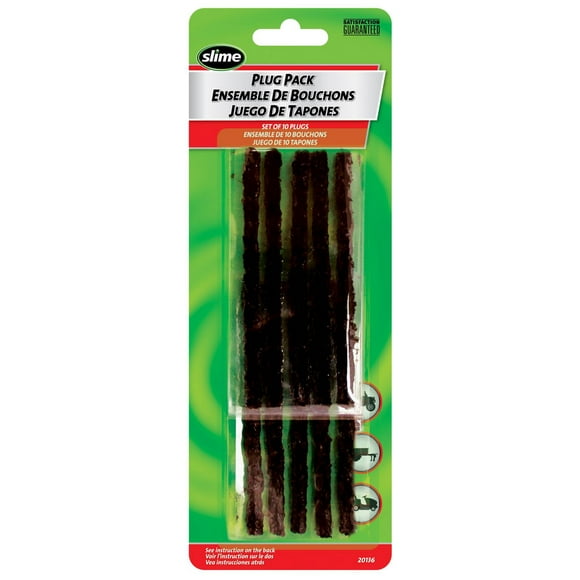 Tiges d’obturation de pneus Slime paquet de 10