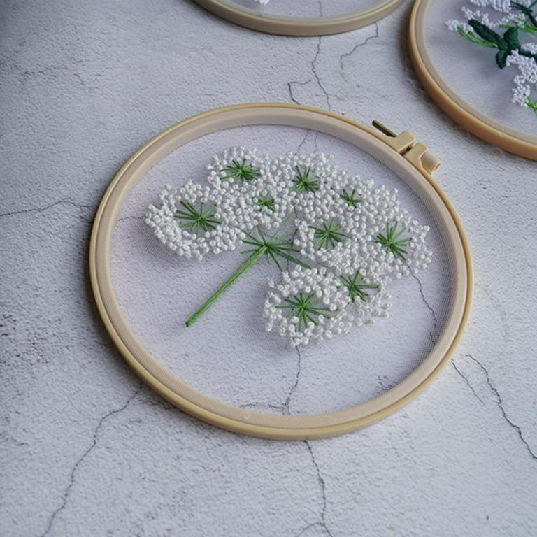 Handmade Hand Embroidery Kit Flowers Pattern DIY Embroidery Fun Embroidery  Starter Kit – the best products in the Joom Geek online store