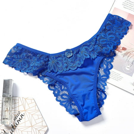

QWZNDZGR New Sexy Underwear Thong Pants T Pants Girls Thin Low Waist Cute Sexy Lace Briefs