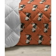 thumbnail image 3 of Puppy Down Alternative Comforter, Creative Colorful Repetitive Pattern of Different Breed Dogs on Plain Backdrop, Microfiber Quilt for All Season, 5 Sizes, Multicolor, by Ambesonne, 3 of 3