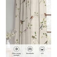 thumbnail image 6 of Sparrow Sheer Curtains 84 Inch Length 2 Panels Set for Living Room/Bedroom, Spring Birds on The Branches Retro Country Beige Kitchen Curtains Grommet Semi-Sheer Curtains Window Treatments 42"x84"x2, 6 of 7