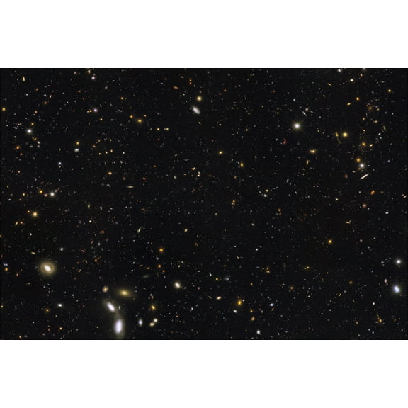 24"x36" Gallery Poster, Galaxy history revealed by the Hubble Space Telescope