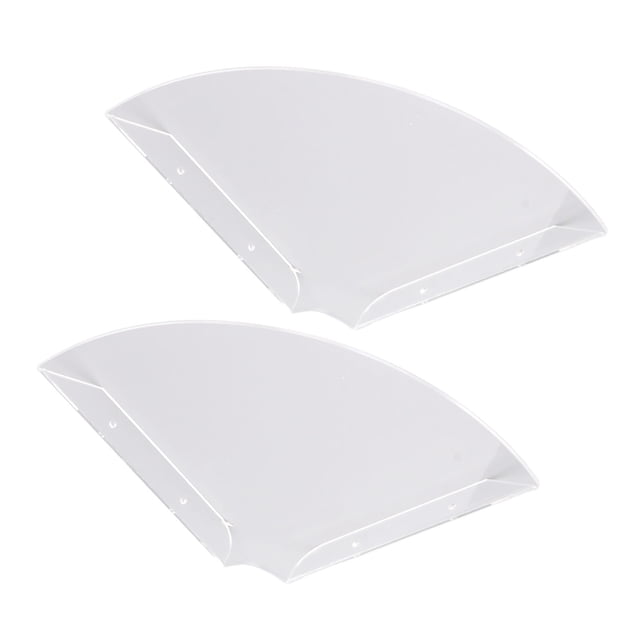 Estantes de Esquina Flotantes de Montaje en Pared de 2 Uds para Dormitorios y Salas de Estar Gran Espacio con Material Acrílico Fácil Instalación