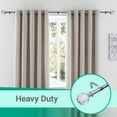 thumbnail image 6 of Curtain Rod Chrome Extendable Curtain Rod 28" to 48" Adjustable Curtain Rods Includes rods, ball finials, brackets, hardware kits, 6 of 8
