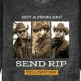 thumbnail image 3 of Yellowstone - Got A Problem Send Rip - Men's Crew Neck Fleece Pullover, 3 of 6