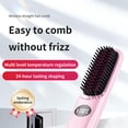 thumbnail image 5 of Go Brush Pro 2026 Cordless Hair Straightening Brush, 30s Fast Heat Mini Travel Straightener with 3 Temperature Settings, Type-C Rechargeable 4000mAh Thermal Brush for Women, 5 of 7
