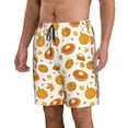 thumbnail image 2 of Naloa Pumpkin Maple Leaves Men's Beach Shorts, Surfing shorts, Swim trunks, Quick Dry Swim Trunks for Surfing Beach Fun - Large, 2 of 9