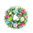 thumbnail image 4 of Corona de Pascua, decoración del hogar, decorativa, corona de flores artificiales, corona de primavera con 35 cm, 4 of 9