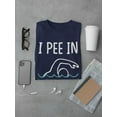 thumbnail image 3 of Smartprints Mens Graphic Tee - I Pee In Pools - Regular Fit 100% Cotton, 3 of 4