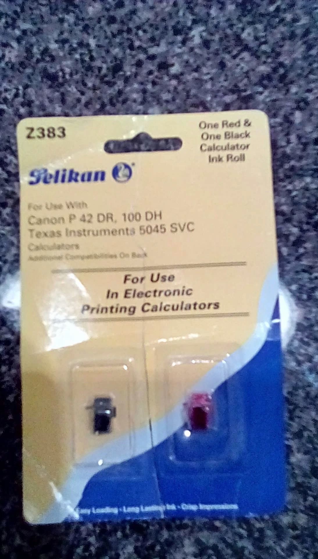 RHEA- Pelikan Z383 Calculator Ink Roll One Red And One Black