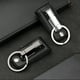 thumbnail image 5 of Qarigey LLavero de cinturón de aleación de cuero para hombre, decorativo portátil, elegante, pulido brillante, galvanizado, llavero antioxidante, Ropa, zapatos y accesorios Miscelánea Plata, 5 of 6