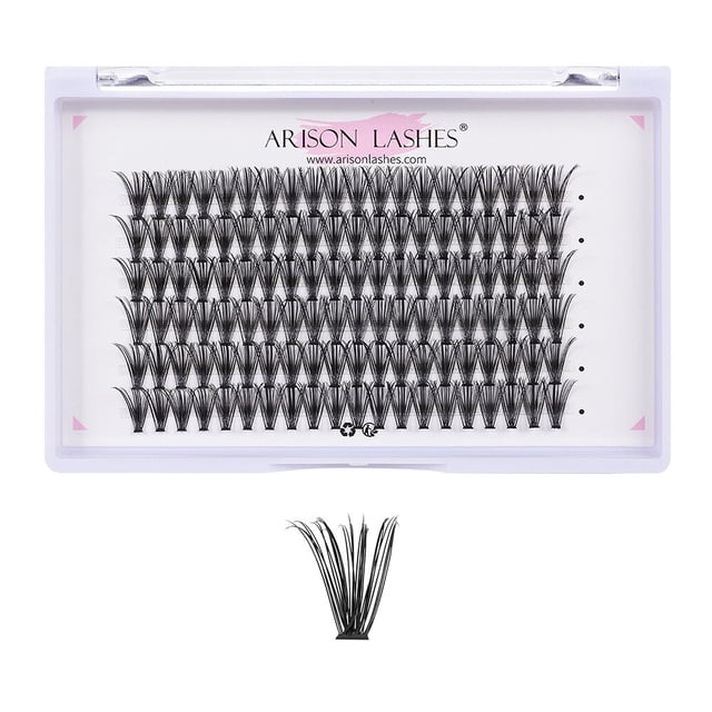 ARISON-extensiones de pestañas individuales 20D/30D, extensiones de pestañas individuales, con volumen prefabricado, con unión térmica, cilios
