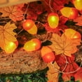 thumbnail image 4 of Tyidzon Maple Leaf Pumpkin Light String Halloween Decoration Pendant Home Window Led Maple Leaf Light Colorful Light String Light, 4 of 7