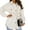 White, variant on comerut Turn-down Collar Women Coat Single Breasted Autumn Winter Flap Pockets Warm Woolen Coat Outerwear