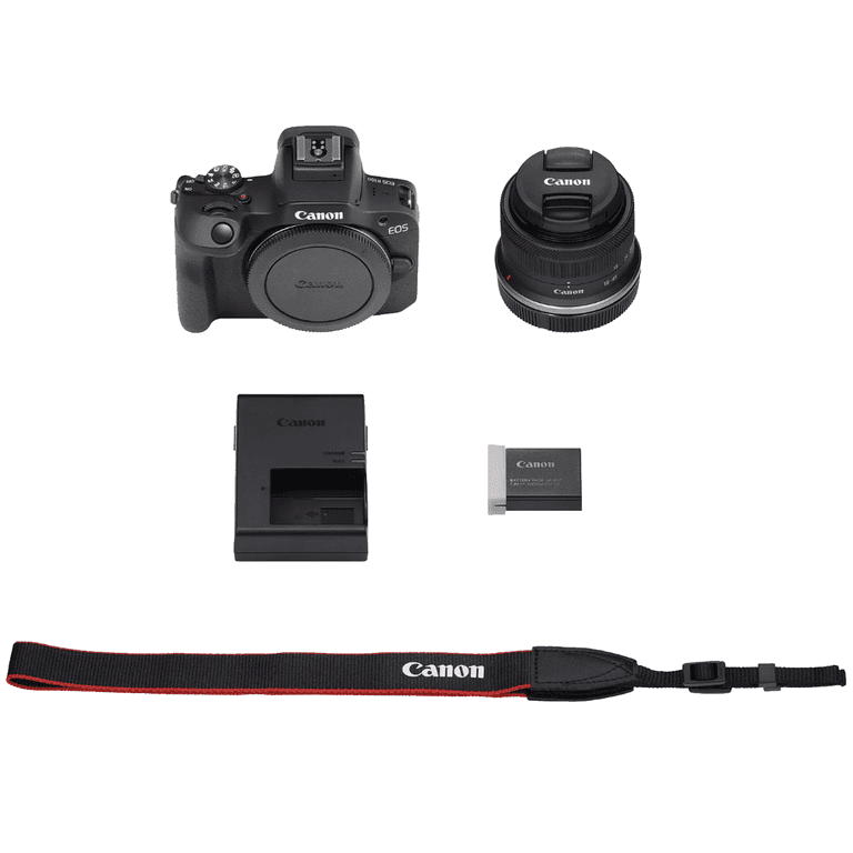 Restored Canon EOS R100 Mirrorless Camera Body with RF-S 18-45mm