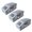 3pcs, variant on KGJQ Baseball Cap Organizer, Stackable Hat Storage Box, with Clear Window Lid Durable Design, Container for Baseball Caps Snaps Trucker Hats