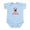 Sky Blue, variant on - Merry Christmas Santa Cat Infant Bodysuit - Baby Light Bodysuit, Size Newborn - 24 Months