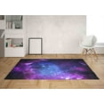 thumbnail image 3 of Floor Rug, Pattern Rug, Purple and Blue Rug, Easy to Clean Rugs, View Rug, Starry Sky Landscape Rug, Entryway Rug, Galaxy Rugs, Printed Rug, 2.6'x9.2' - 80x280 cm, 3 of 9
