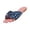 #A10-Blue, variant on Patriotic USA Flag Bow Flip Flops for Women, 4th of July Flat Sandals, Red White Blue Summer Beach Shoes with Cute Bow for Independence Day and Everyday Use