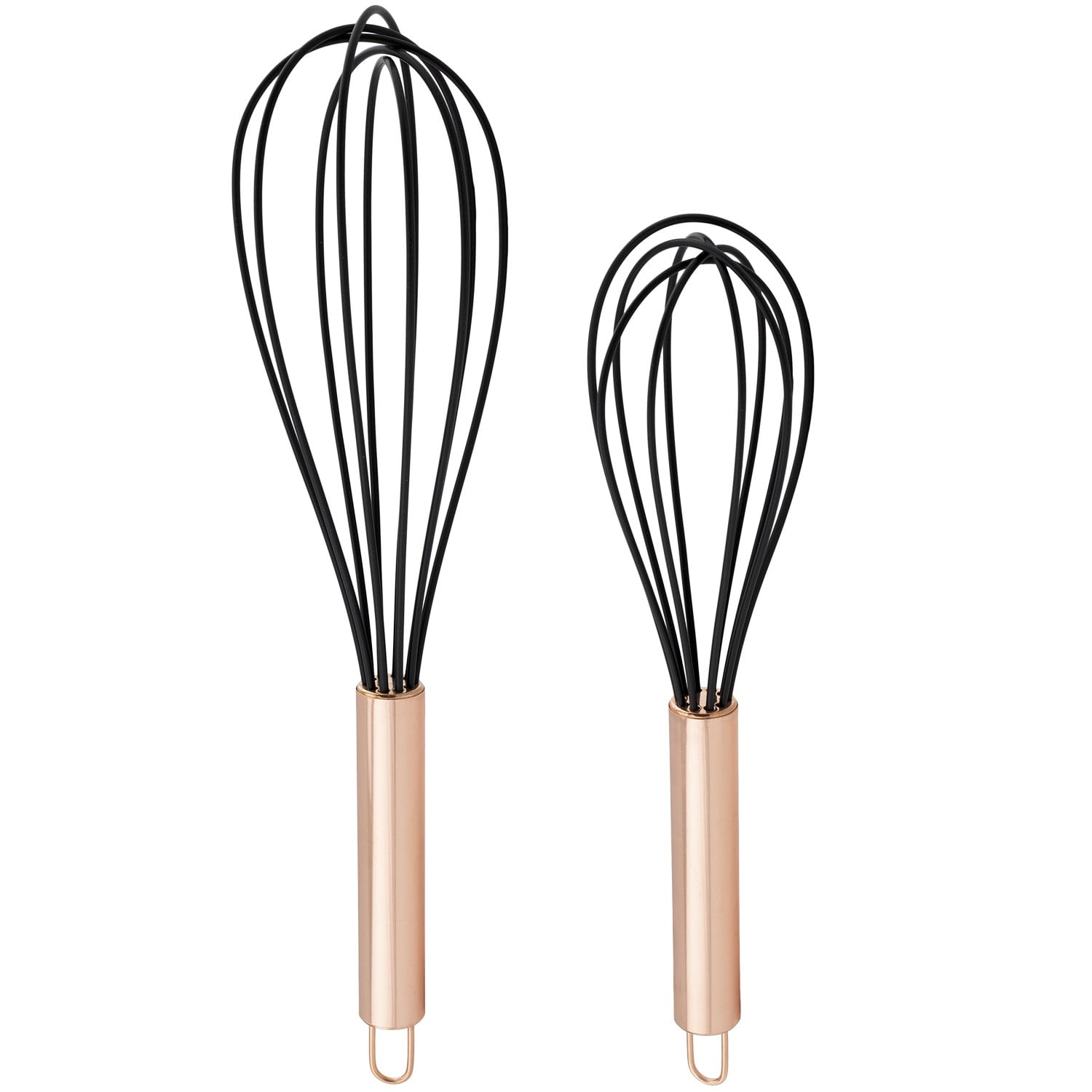 Cook with Color Stainless Steel Wire Whisks Set of 2