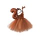 thumbnail image 1 of Disfraz de ardilla para niña, vestido de retazos de tul sin mangas + diadema + cola de ardilla esponjosa, ropa de cosplay navideña, 1 of 6