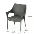 thumbnail image 3 of GDF Studio Orchard Outdoor Wicker 3 Piece Chair Chat Set, Multibrown, 3 of 21