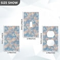 thumbnail image 2 of Light Switch Cover Switch Plate Outlet Cover Plug Cover for Electrical Unused Outlet Cover Peach and Blue Rhombus, 2 of 6