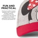 thumbnail image 4 of Gorra de béisbol Disney Minnie Mouse para niñas de 2 a 4 años, color gris y rojo, 4 of 6