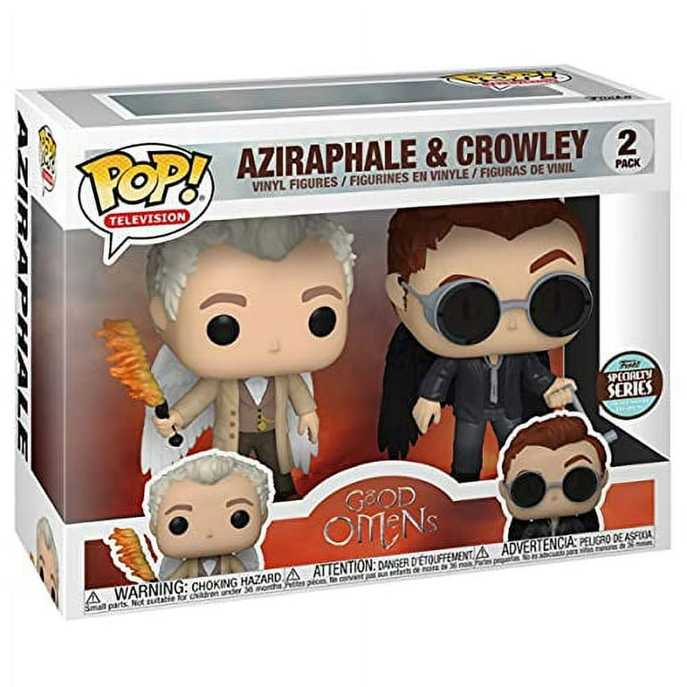 Pop Good Omens Aziraphale and Crowley with Wings Vinyl