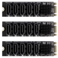 thumbnail image 1 of 3X M.2 NGFF B-Key SATA Change 5 Port Expansion Card 6Gbps Expansion Card JM575 Chipset, 1 of 5