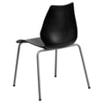 thumbnail image 5 of Stack Chair, Plastic, Black, 17.25" H RUT-288-BK-GG, 5 of 8