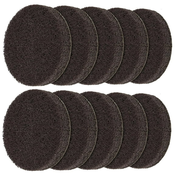 Abrasive Heavy Duty Pad Refills for Electric Spin Scrubber, 10 Pack