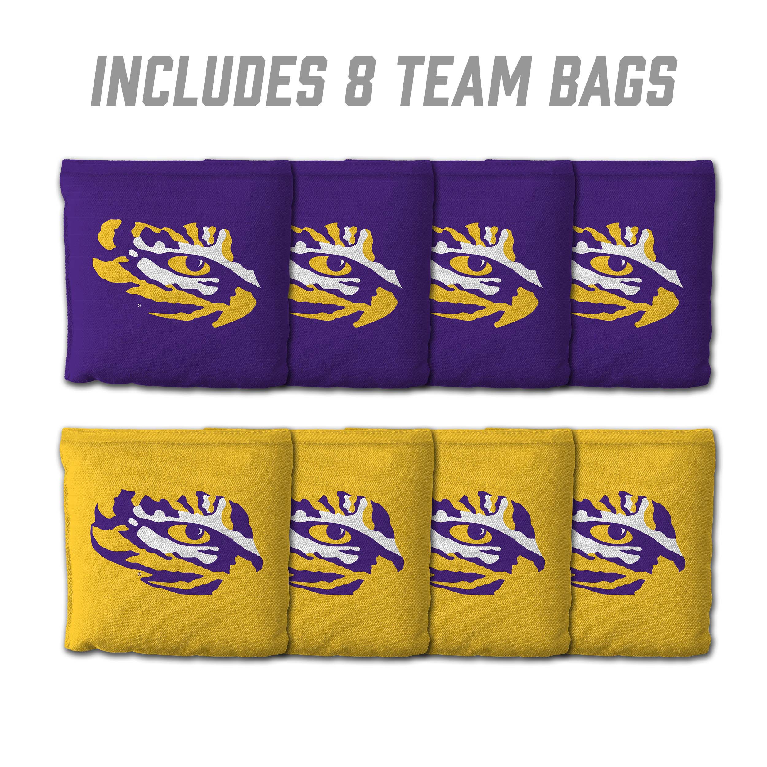 LSU Tigers 8pk Licensed Cornhole Bags