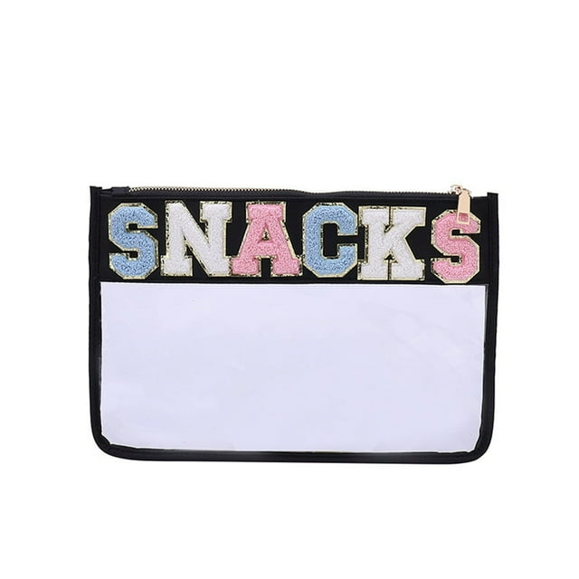 Sac à Main de Mode Transparent Sac Cosmétique PVC Fermeture Éclair Étui de Beauté Transparent