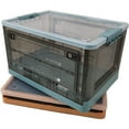 Walmart 52L Clear Plastic Storage Box with Lid, Collapsible Organizer