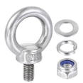 thumbnail image 3 of Unique Bargains Lifting Eye Bolt M8 x 14mm Male Thread with Hex Screw Nut Gasket for Hanging, Stainless Steel, 4 Sets, 3 of 5