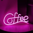 thumbnail image 2 of Washranp Neon Sign,Plastic Coffee Letter Shape LED Neon Light Battery-Powered for Coffee Bar Restaurant Wedding Wall Decor, 2 of 5