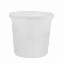 86 oz Deli Food Storage Containers w/ Lids For Soups Microwavable - 5 Pack