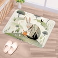 thumbnail image 5 of Rabbit Non-Slip Polyester Chair Mat Kitchen Rug Office Mat Machine Washable, 5 of 6