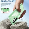 thumbnail image 6 of for Samsung Galaxy S25 Ultra Case, [Compatible with MagSafe] Drop Protection Anti-Scratch with Front Frame TPU Frame Durable Lightweight for Samsung Galaxy S25 Ultra Cover, Green, 6 of 8
