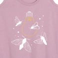 thumbnail image 3 of Instant Message - Moths On Lightbulb - Women's Racerback Tank Top, 3 of 6