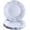 White, variant on PETGLE Vintage Embossed Plastic Dinner Plates for Party - 10 PC - Heavy Duty Disposable Dinner Set - 10.75” - Fine China Look Dishes - Perfect for celebrations & Events - White