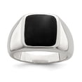 thumbnail image 1 of Bague en Argent Sterling 925 Synthétique Onyx, 1 of 2