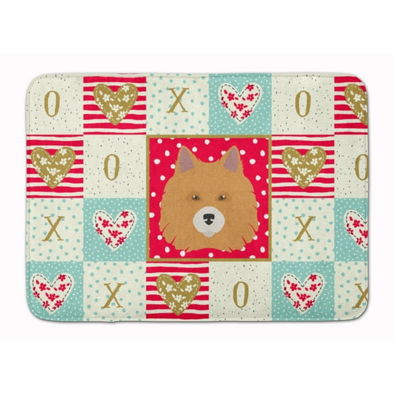 Elo Dog Love Machine Washable Memory Foam Mat Red